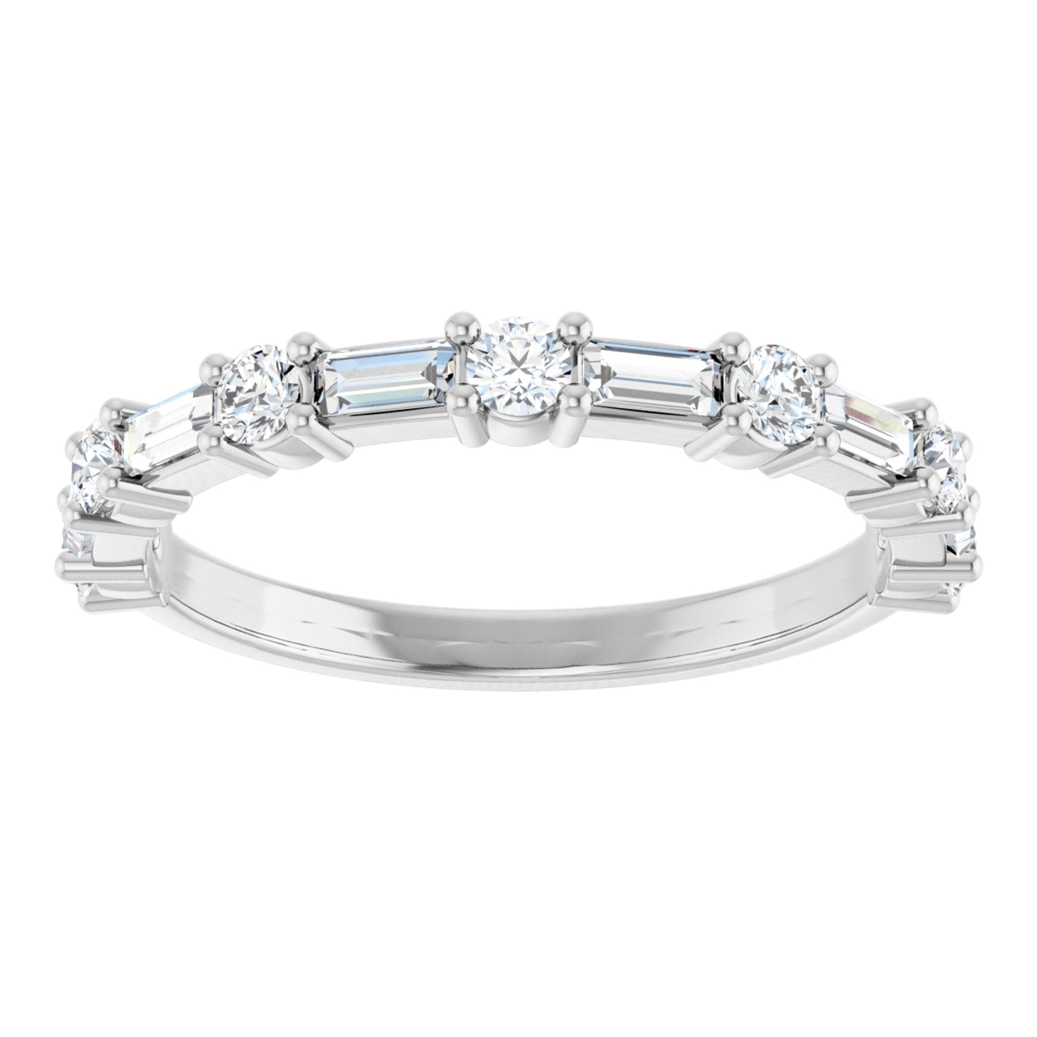Diamond & Sapphire Stackable Ring