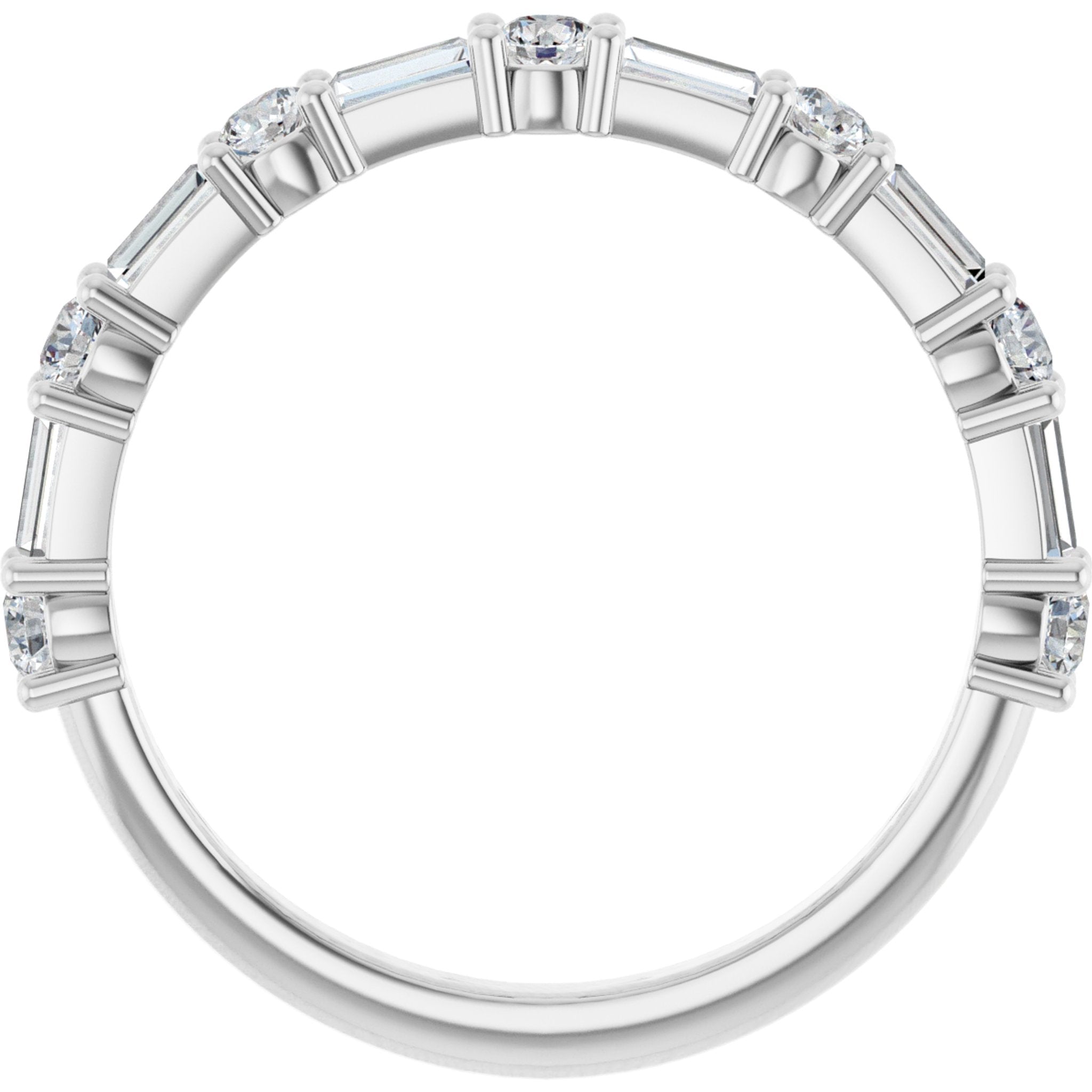 Diamond & Sapphire Stackable Ring