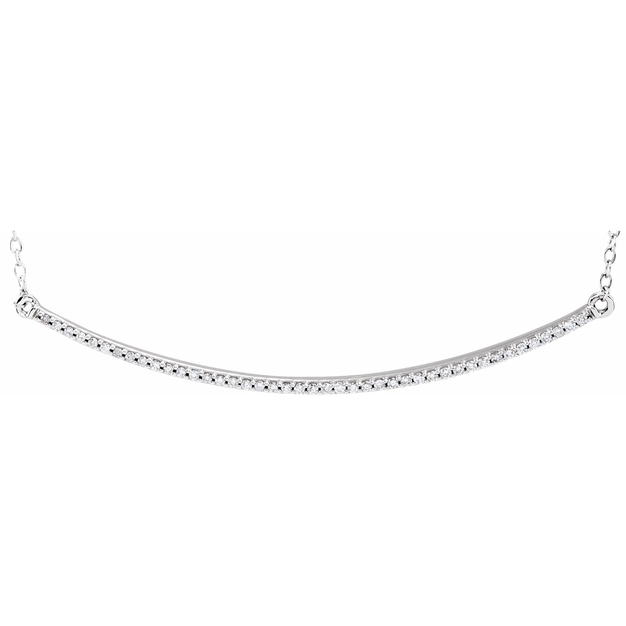 Diamond Bar Necklace