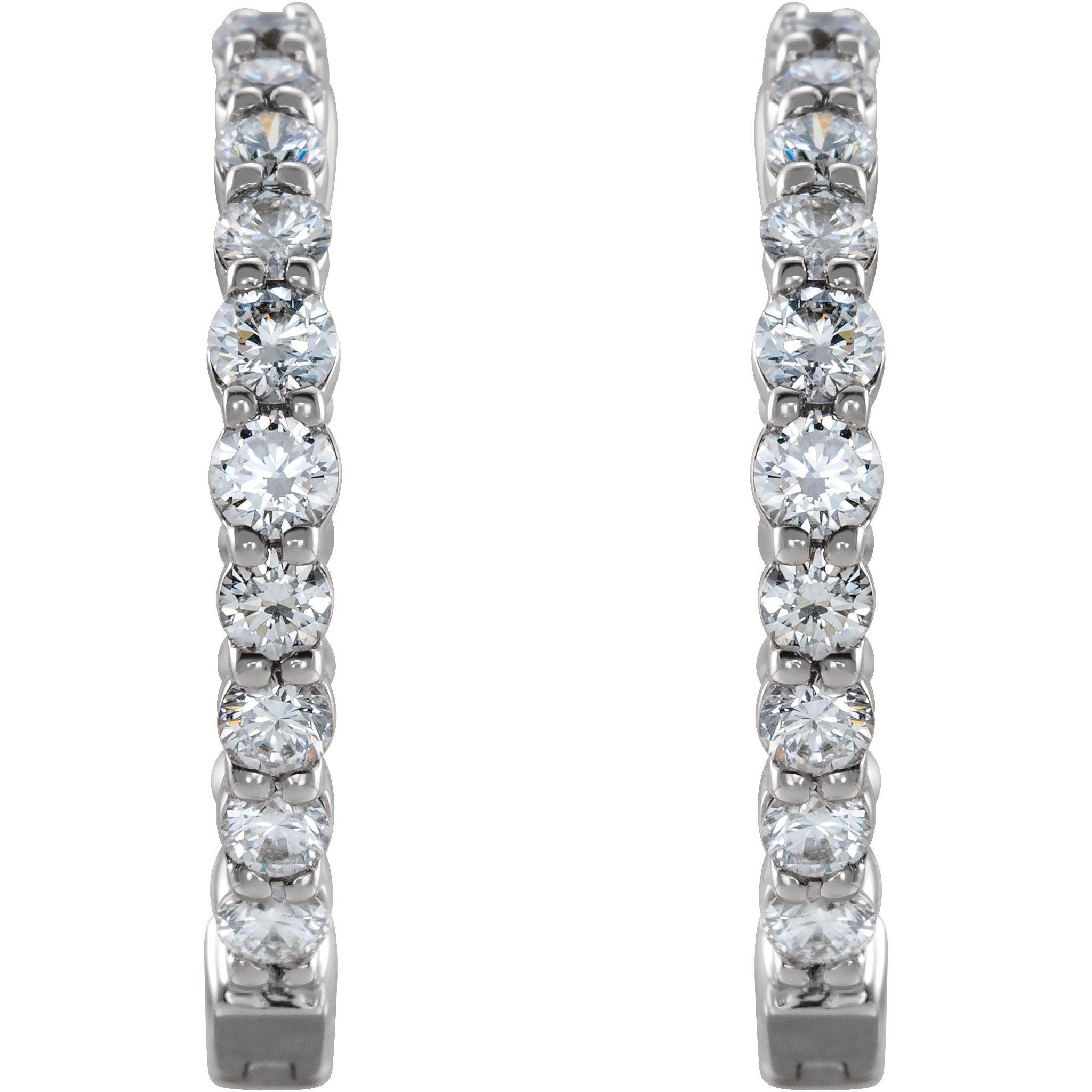 Diamond Hoop Earrings