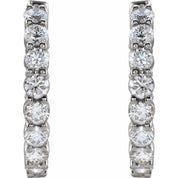 Diamond Hoop Earrings