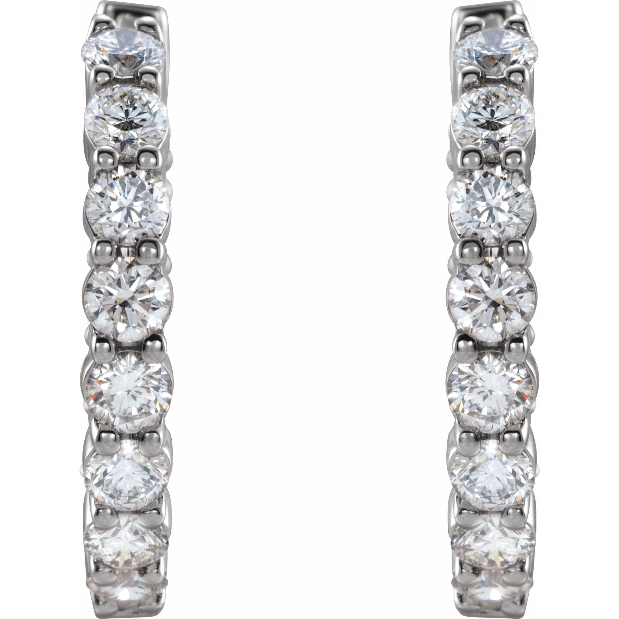 Diamond Hoop Earrings
