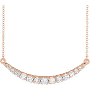 Diamond Bar Necklace