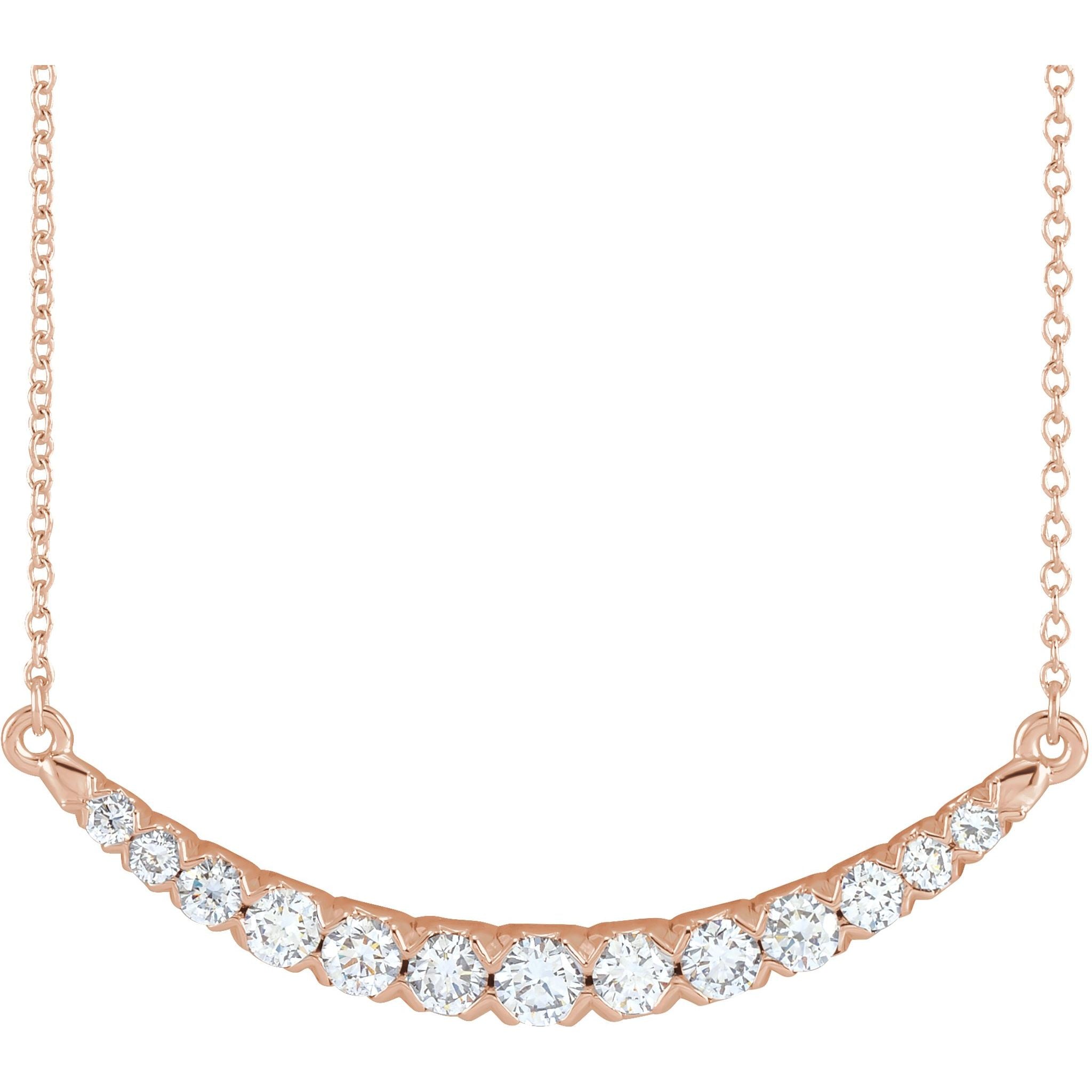 Diamond Bar Necklace