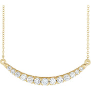 Diamond Bar Necklace