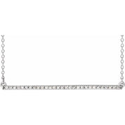 Diamond Bar Necklace