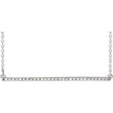 Diamond Bar Necklace
