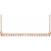 Diamond Bar Necklace