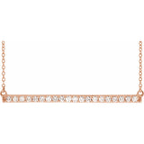 Diamond Bar Necklace