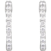 Diamond Hoop Earrings