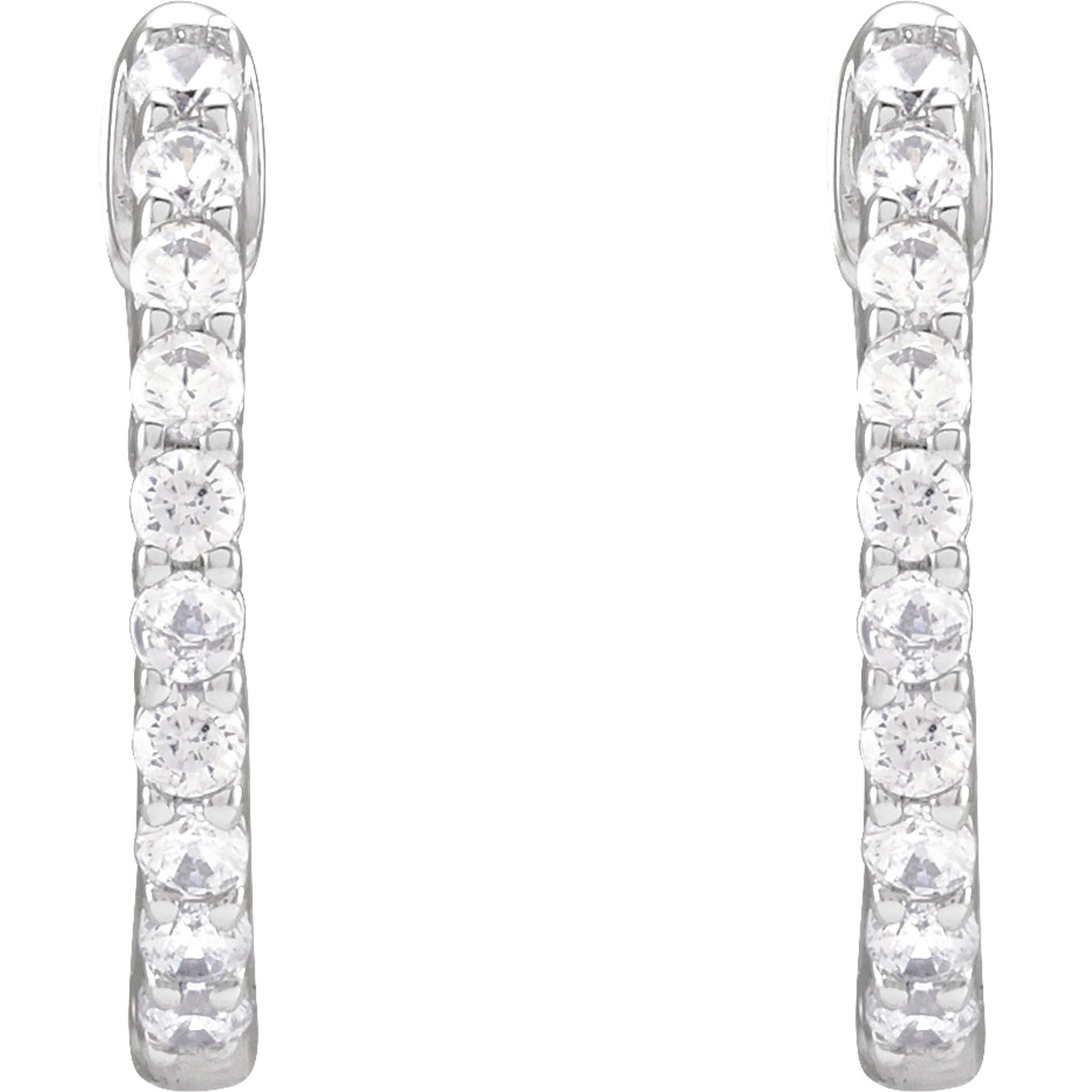 Diamond Hoop Earrings
