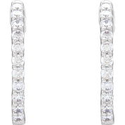 Diamond Hoop Earrings