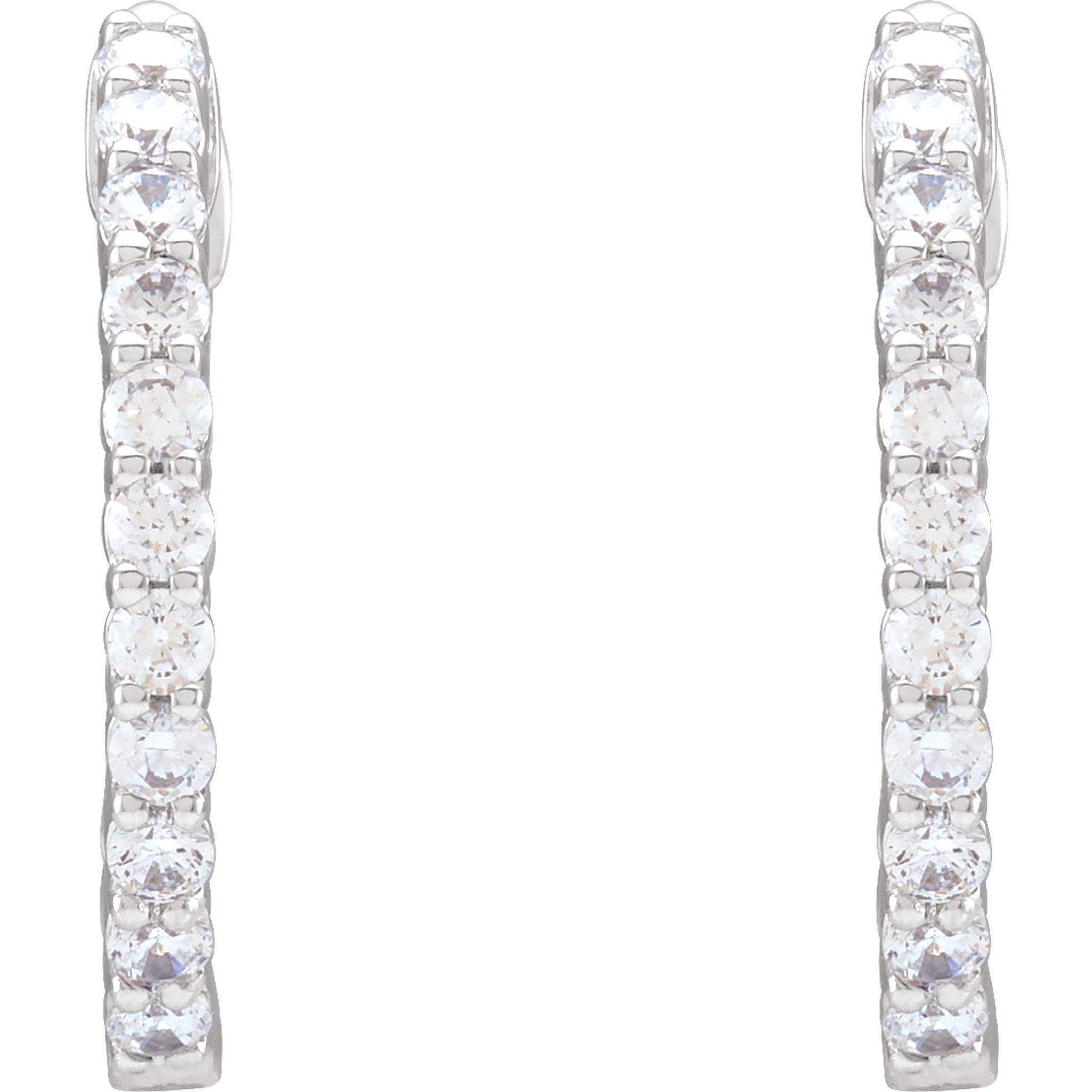 Diamond Hoop Earrings