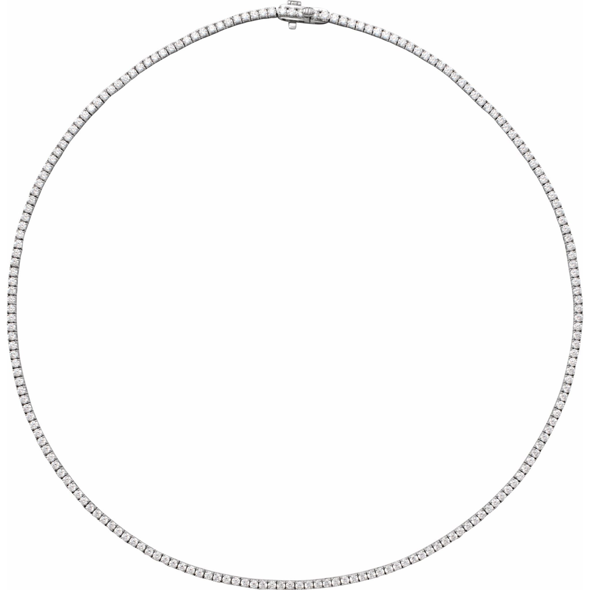 14K White Gold 5 7/8 CTW Lab-Grown Diamond Line 16" Necklace