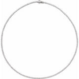 14K White Gold 5 7/8 CTW Lab-Grown Diamond Line 16" Necklace