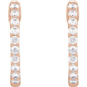 Diamond Hoop Earrings