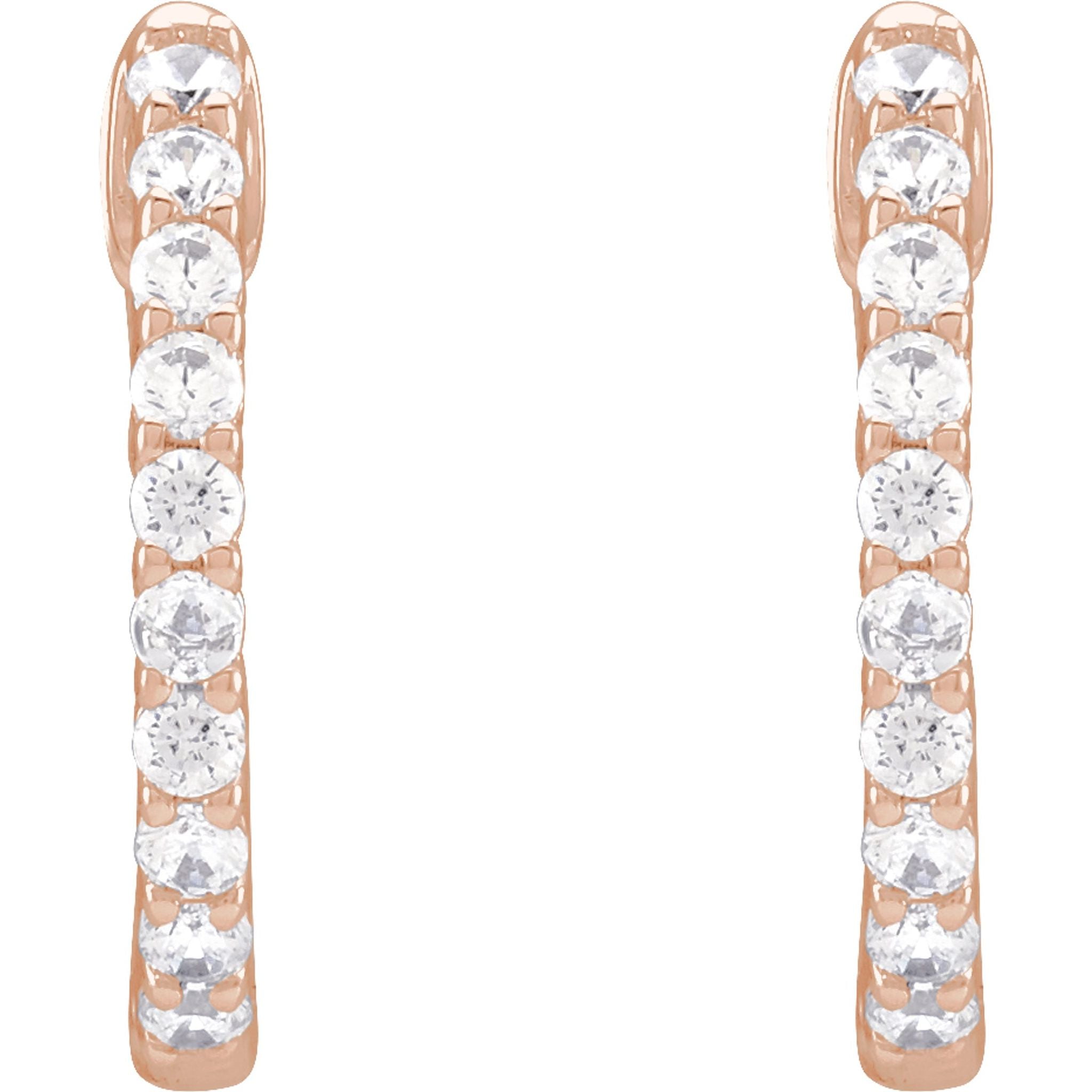 Diamond Hoop Earrings
