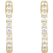 Diamond Hoop Earrings