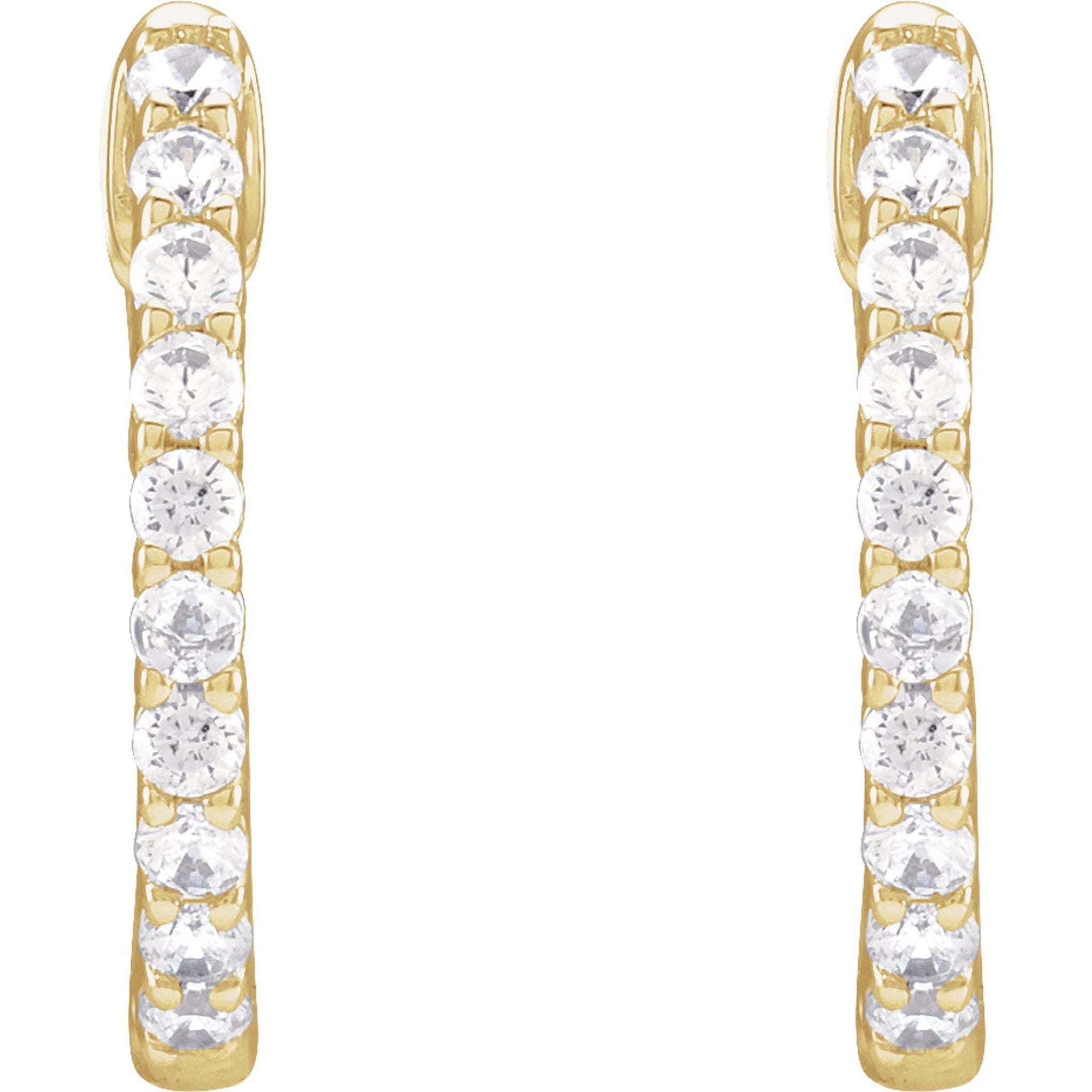 Diamond Hoop Earrings