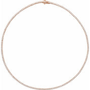 14K Rose Gold 5 7/8 CTW Lab-Grown Diamond Line 16" Necklace
