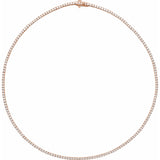 14K Rose Gold 5 7/8 CTW Lab-Grown Diamond Line 16" Necklace