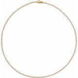 14K Yellow Gold 5 7/8 CTW Natural Diamond Line 16" Necklace
