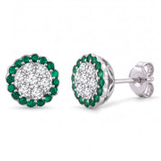 Diamond Halo Earrings