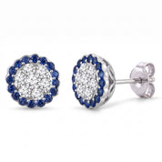Diamond Halo Earrings