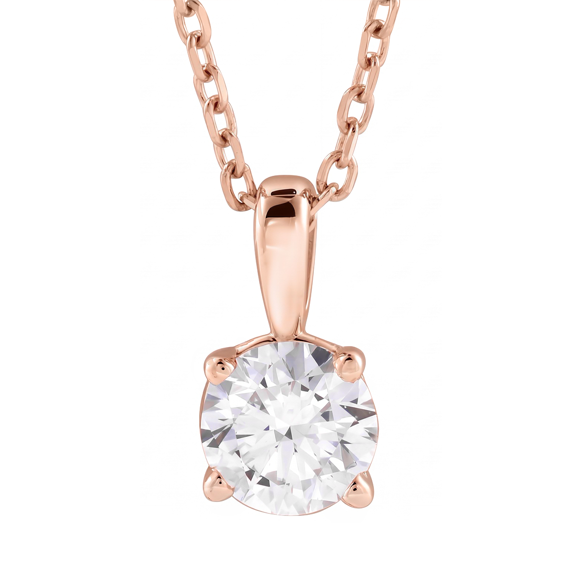 Diamond Solitare Necklace