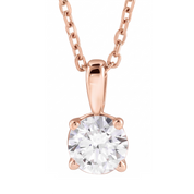 Diamond Solitare Necklace