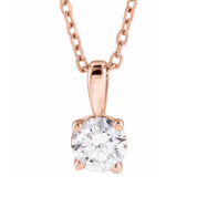 Diamond Solitare Necklace