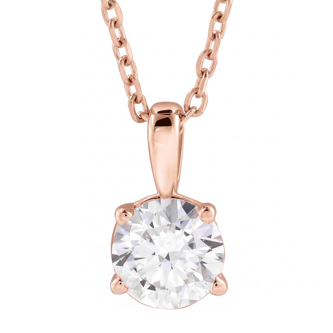 Diamond Solitare Necklace