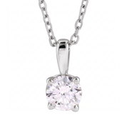 Diamond Solitare Necklace