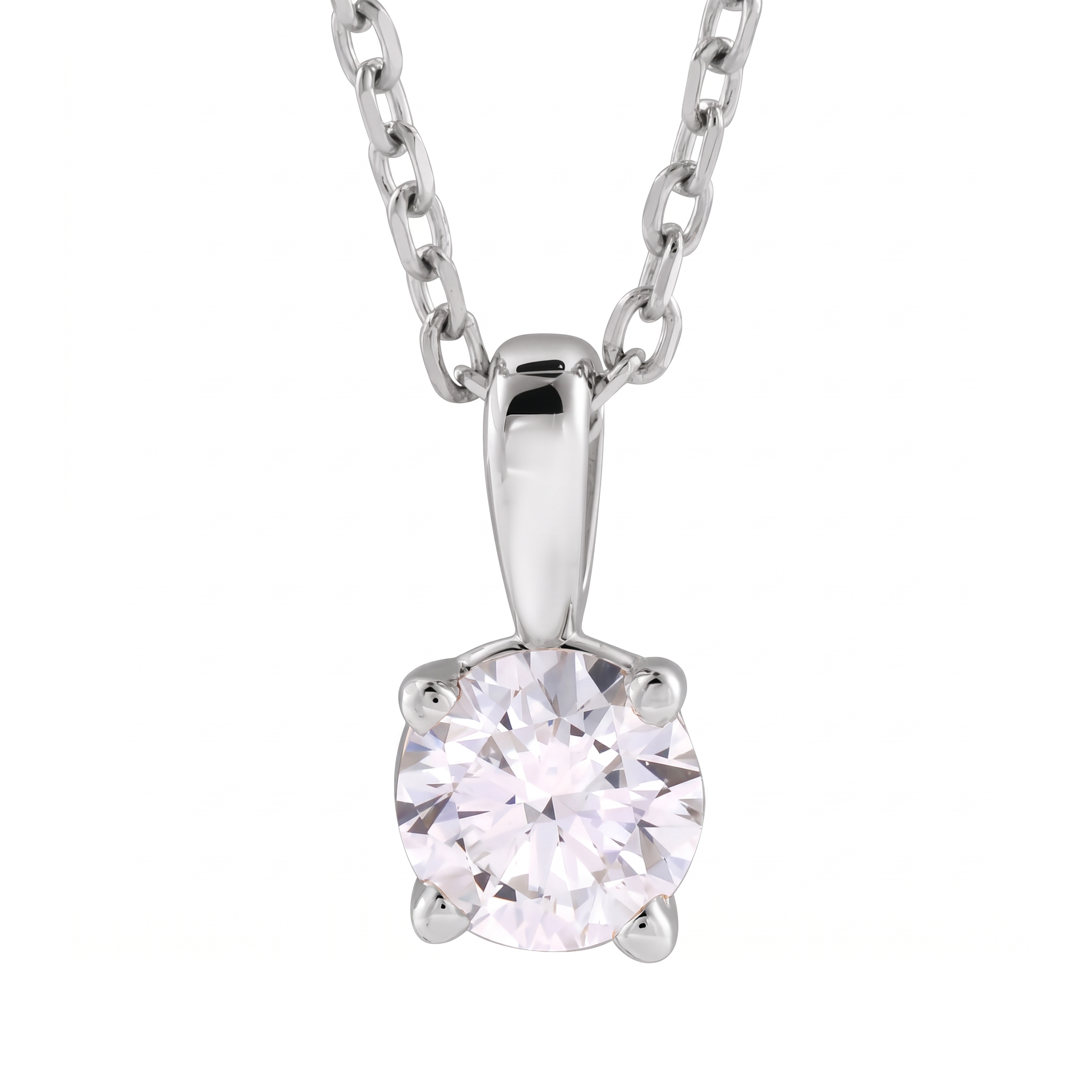Diamond Solitare Necklace
