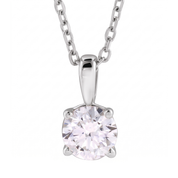 Diamond Solitare Necklace