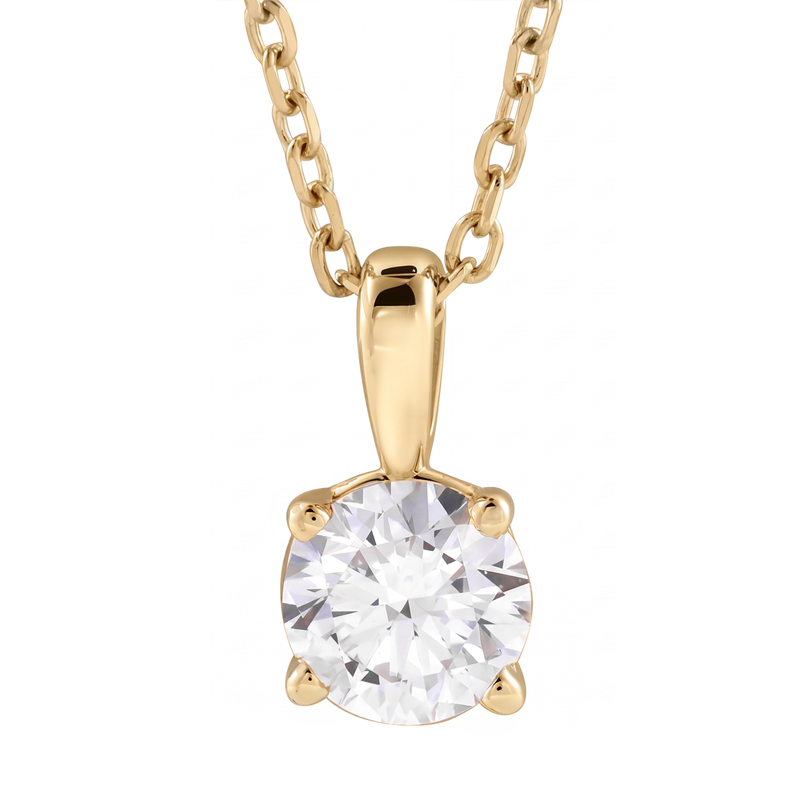 Diamond Solitare Necklace