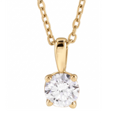 Diamond Solitare Necklace