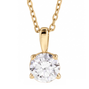 Diamond Solitare Necklace