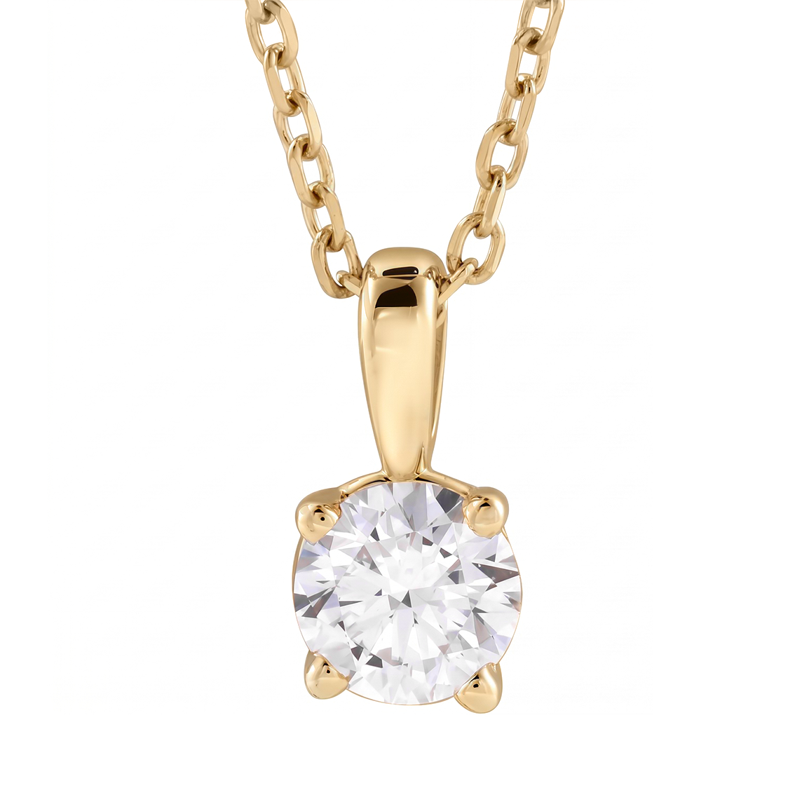 Diamond Solitare Necklace