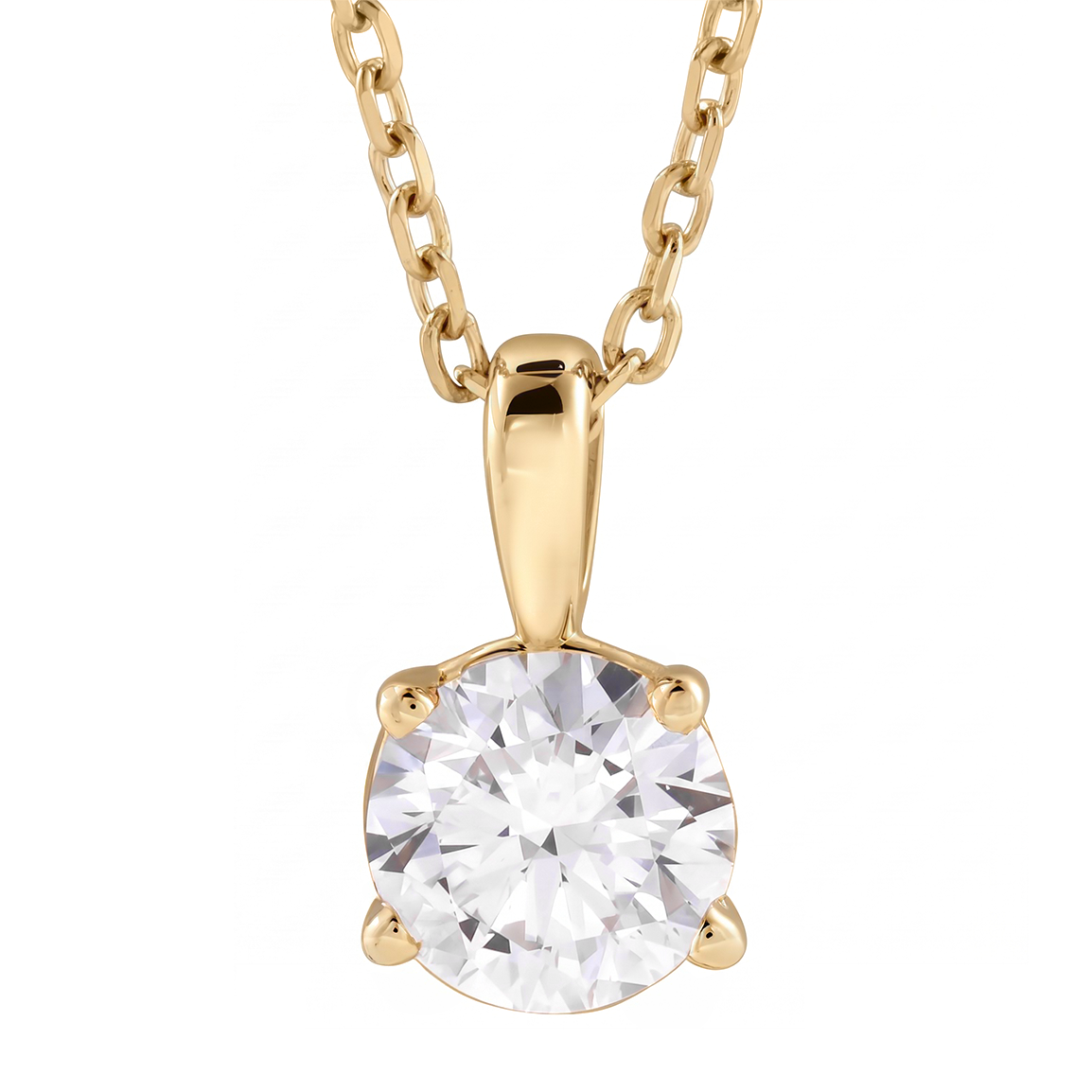 Diamond Solitare Necklace