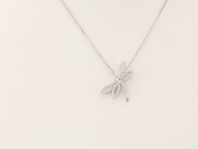 Diamond Dragonfly Necklace
