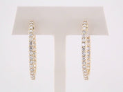 Diamond Hoop Earrings