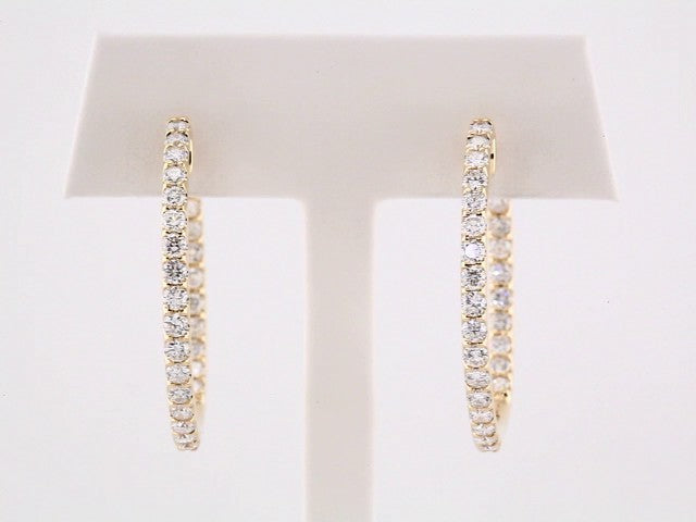 Diamond Hoop Earrings